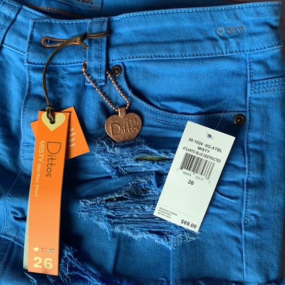 NWT Ditto’s Misty Mid-rise Jean Shorts - Picture 6 of 9